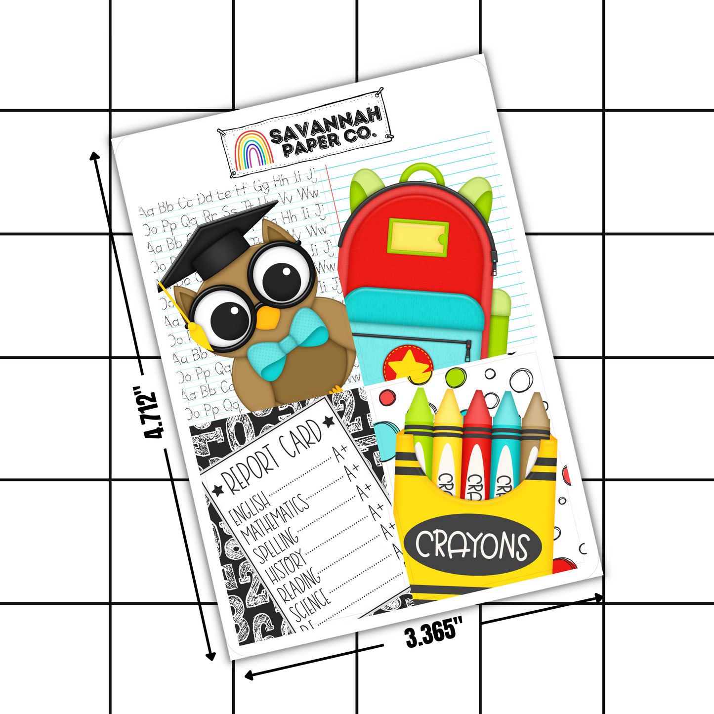 School Rules Full Box Stickers | 1