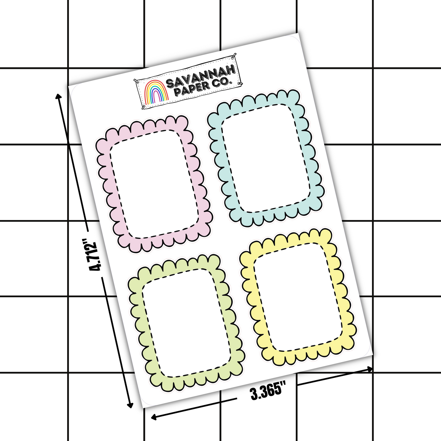 Bubble Full Box Stickers | PASTEL