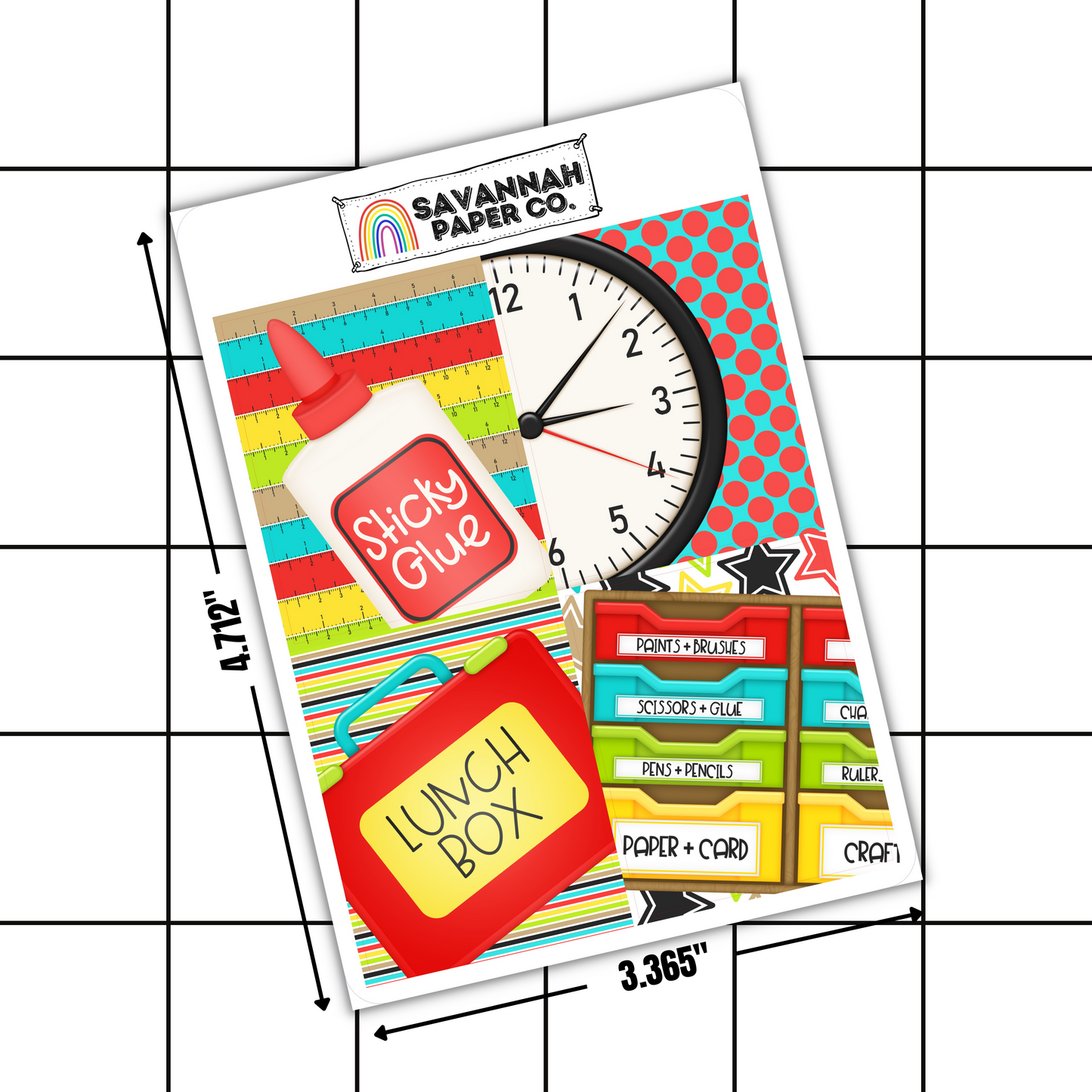 School Rules Full Box Stickers | 2