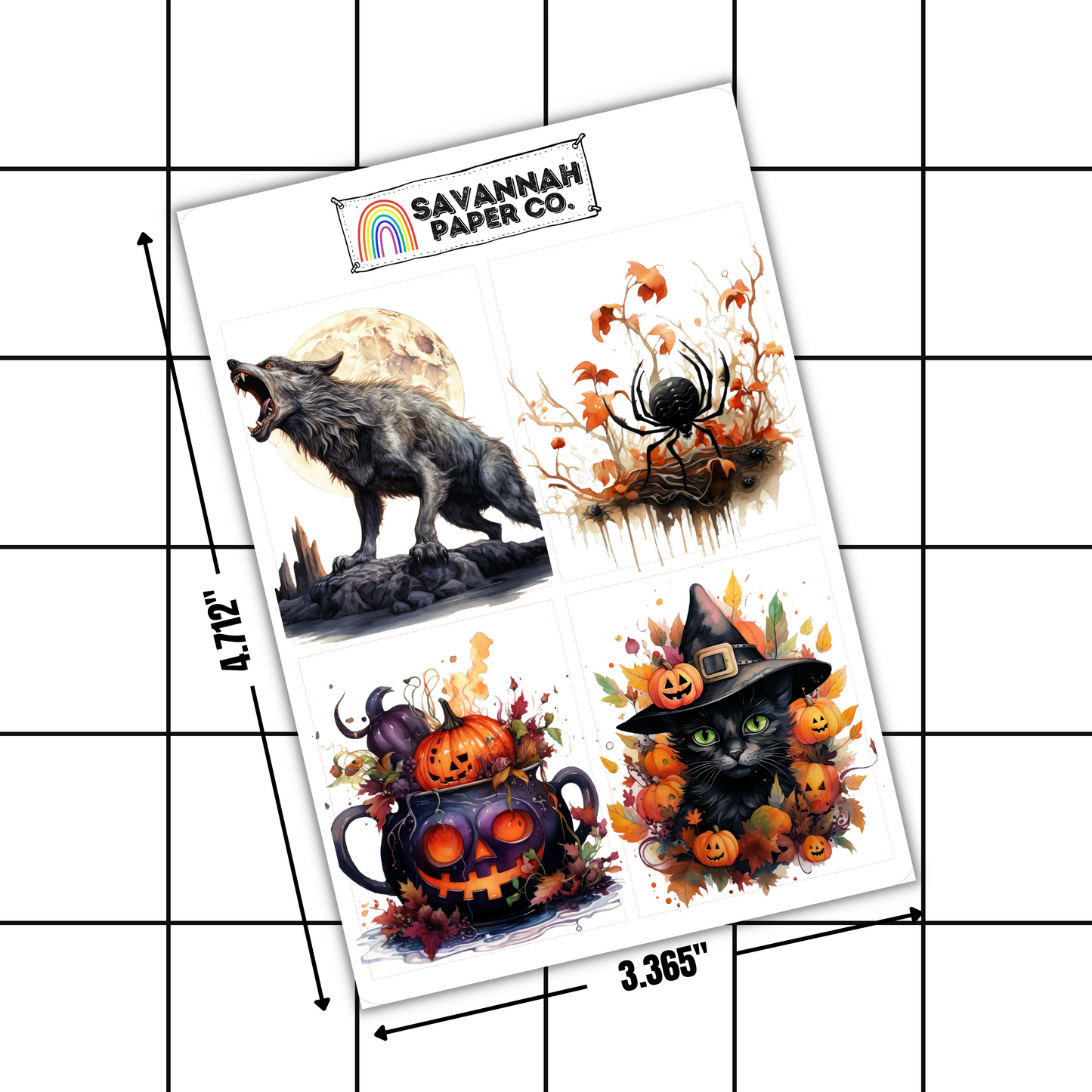 Halloween Full Box Stickers | 6