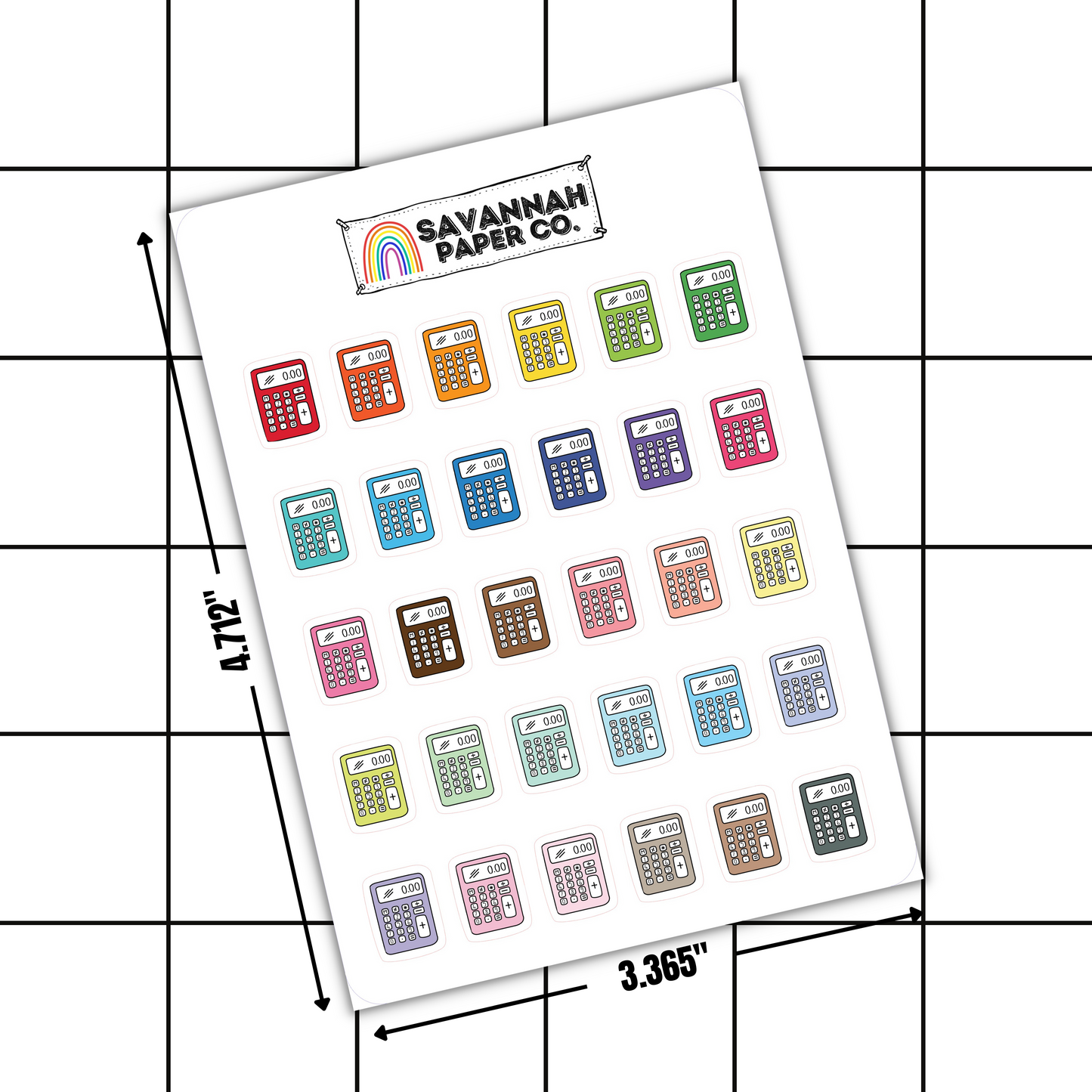 Calculator Doodle Stickers