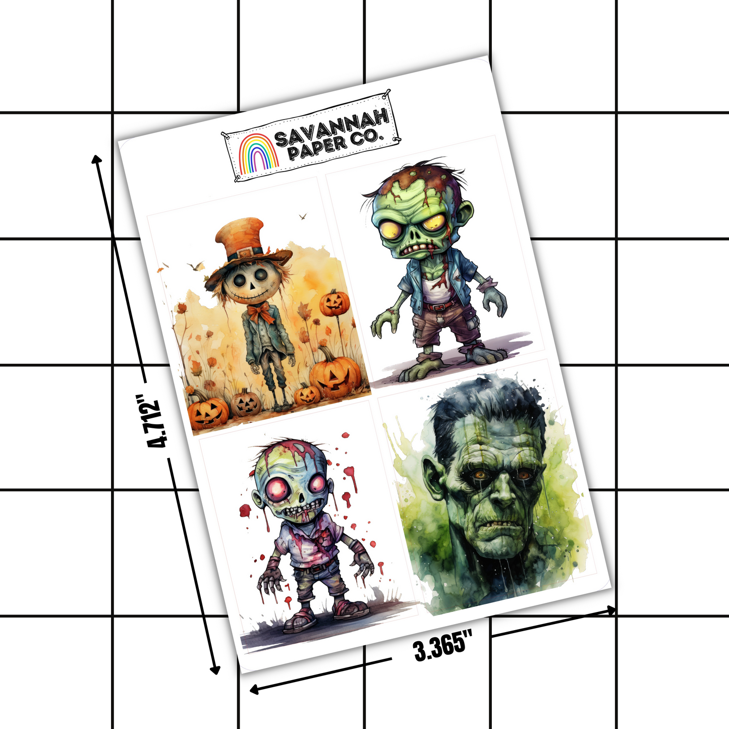 Halloween Full Box Stickers | 2