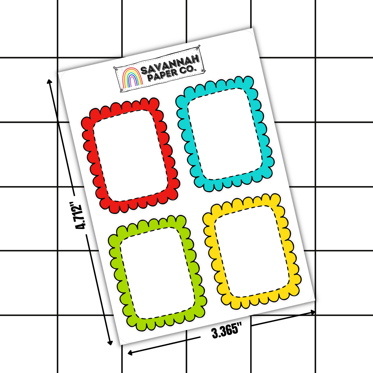 Bubble Full Box Stickers | SCHOOL DAYS | COLOR