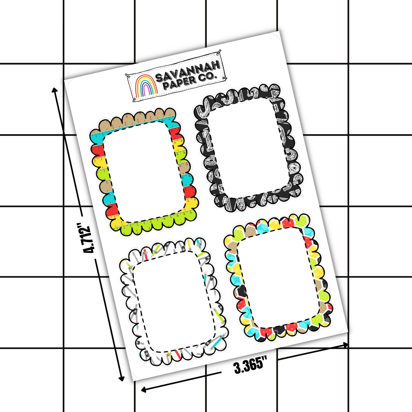 Bubble Full Box Stickers | SCHOOL DAYS | PATTERNS