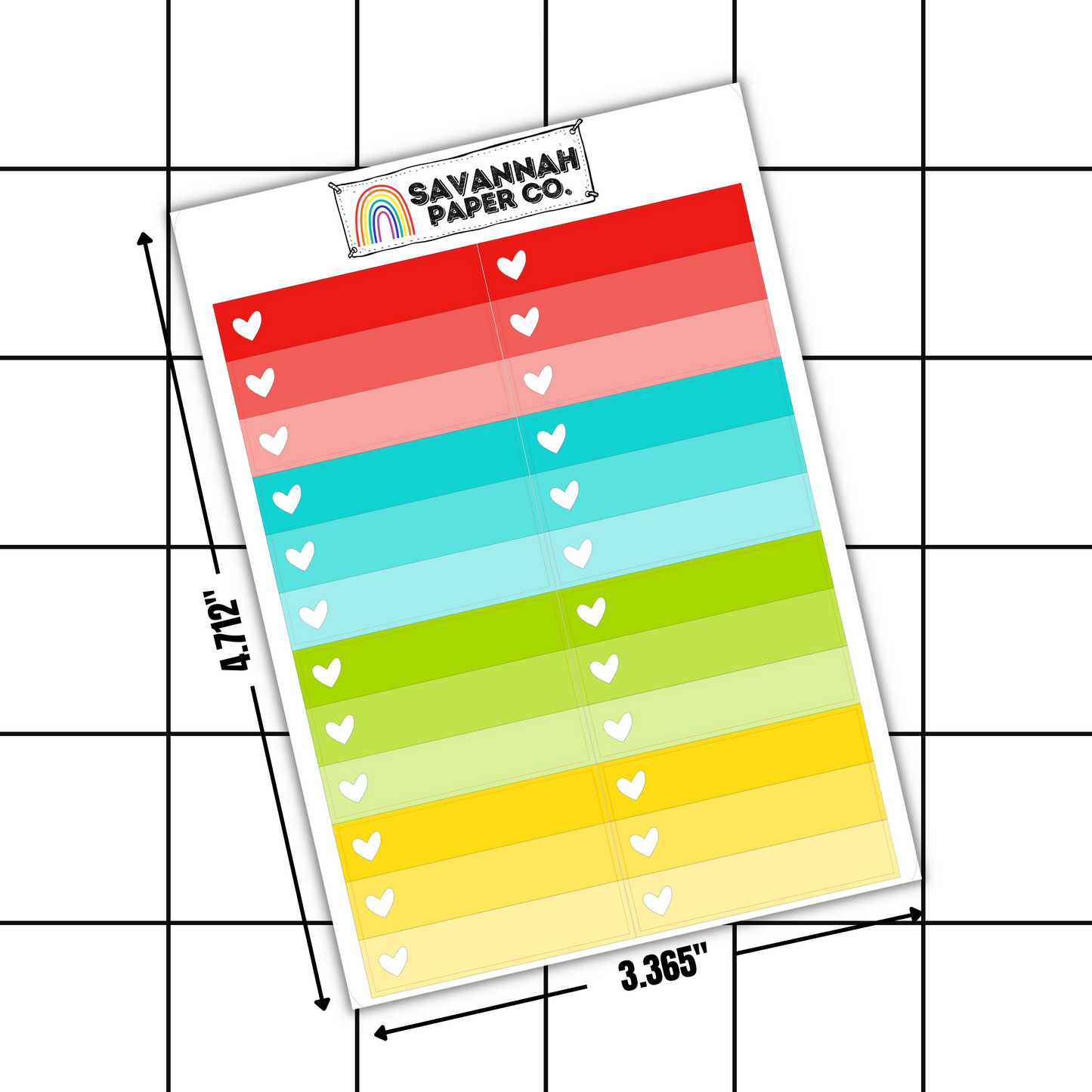 School Rules Heart Checklists |