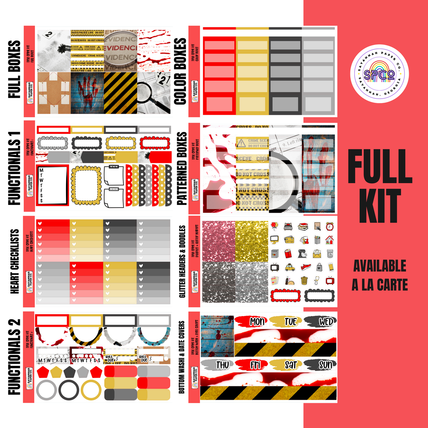 True Crime Kit | 8-Page Full | 4-page Mini | A La Carte