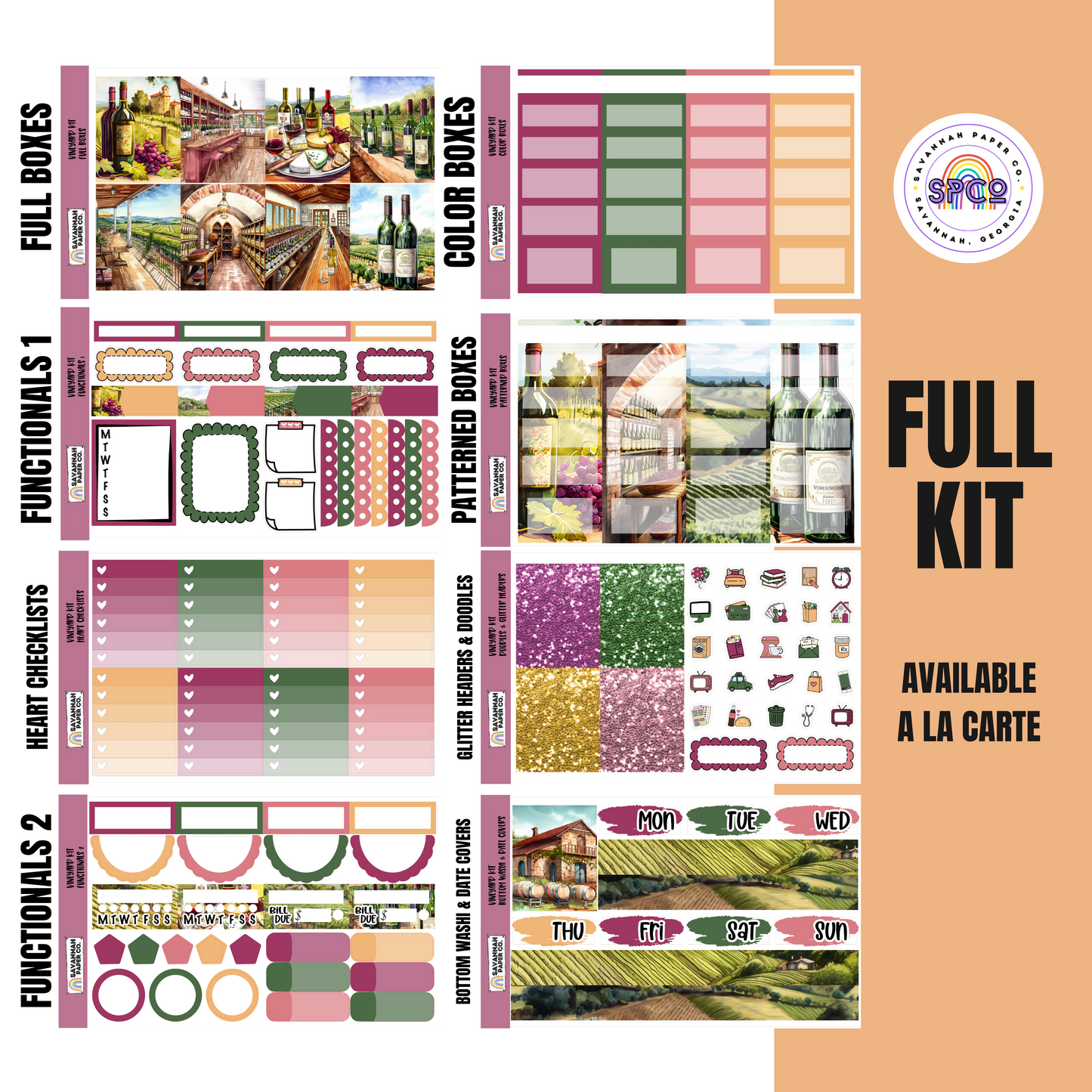 Vineyard Kit | 8-Page Full | 4-page Mini | A La Carte
