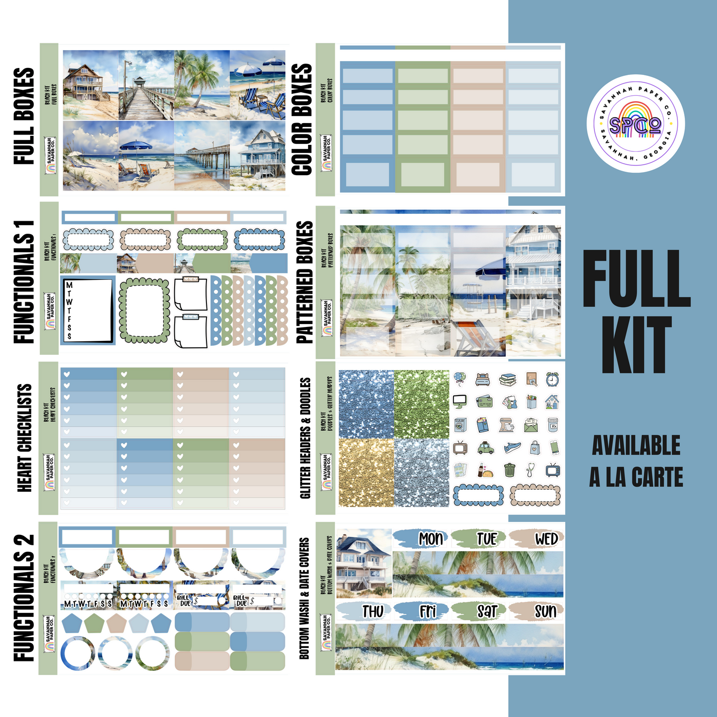 Beach Kit | 8-Page Full | 4-page Mini | A La Carte