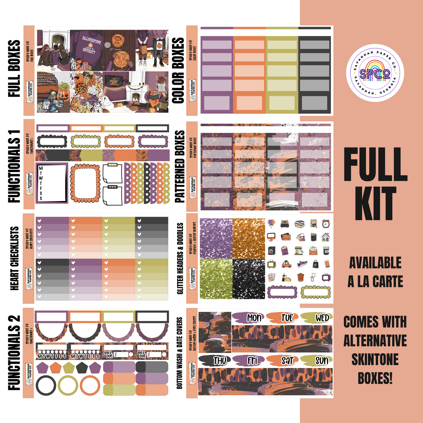 Spooky Night Kit | 8-Page Full | 4-page Mini | A La Carte