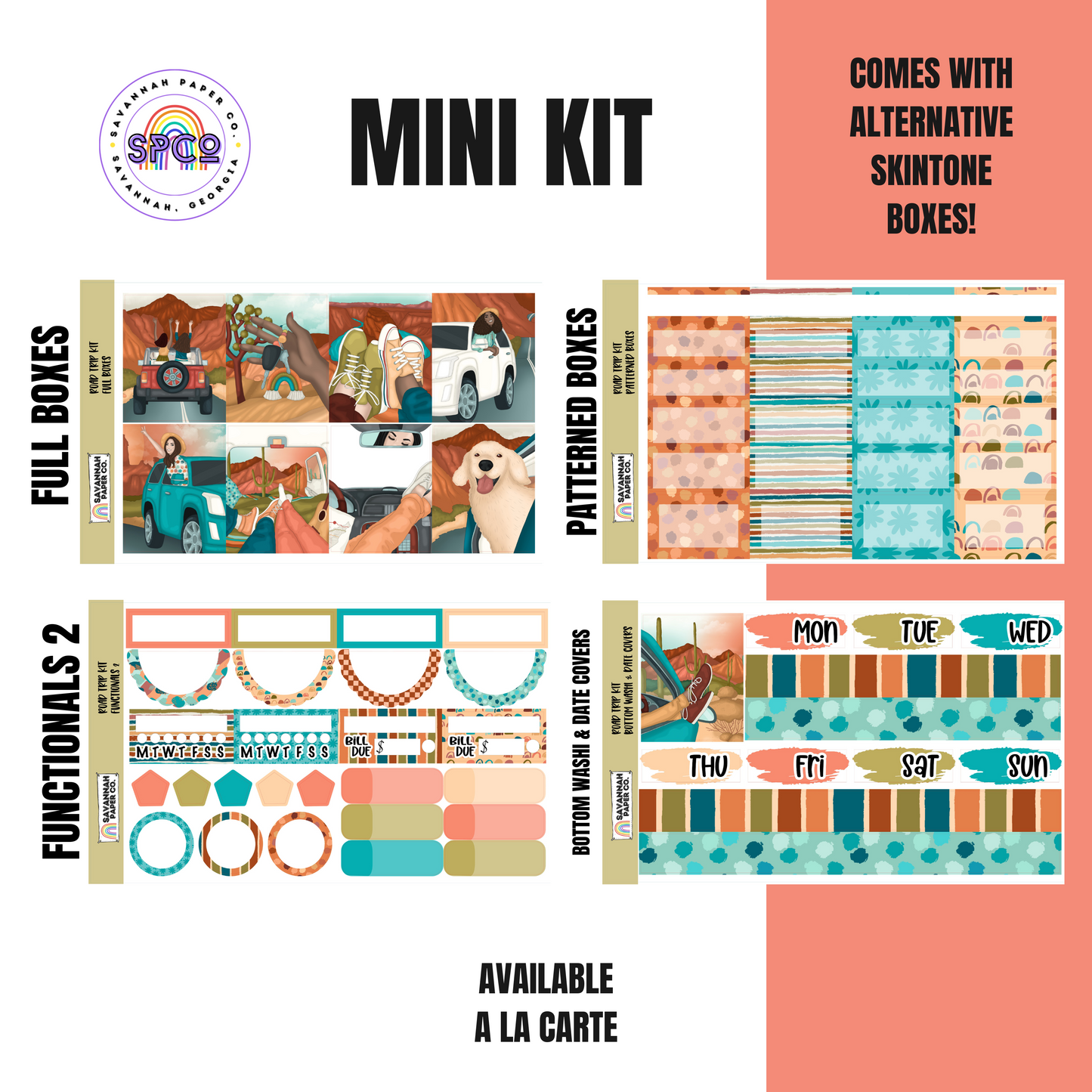 Road Trip Kit | 8-Page Full | 4-page Mini | A La Carte
