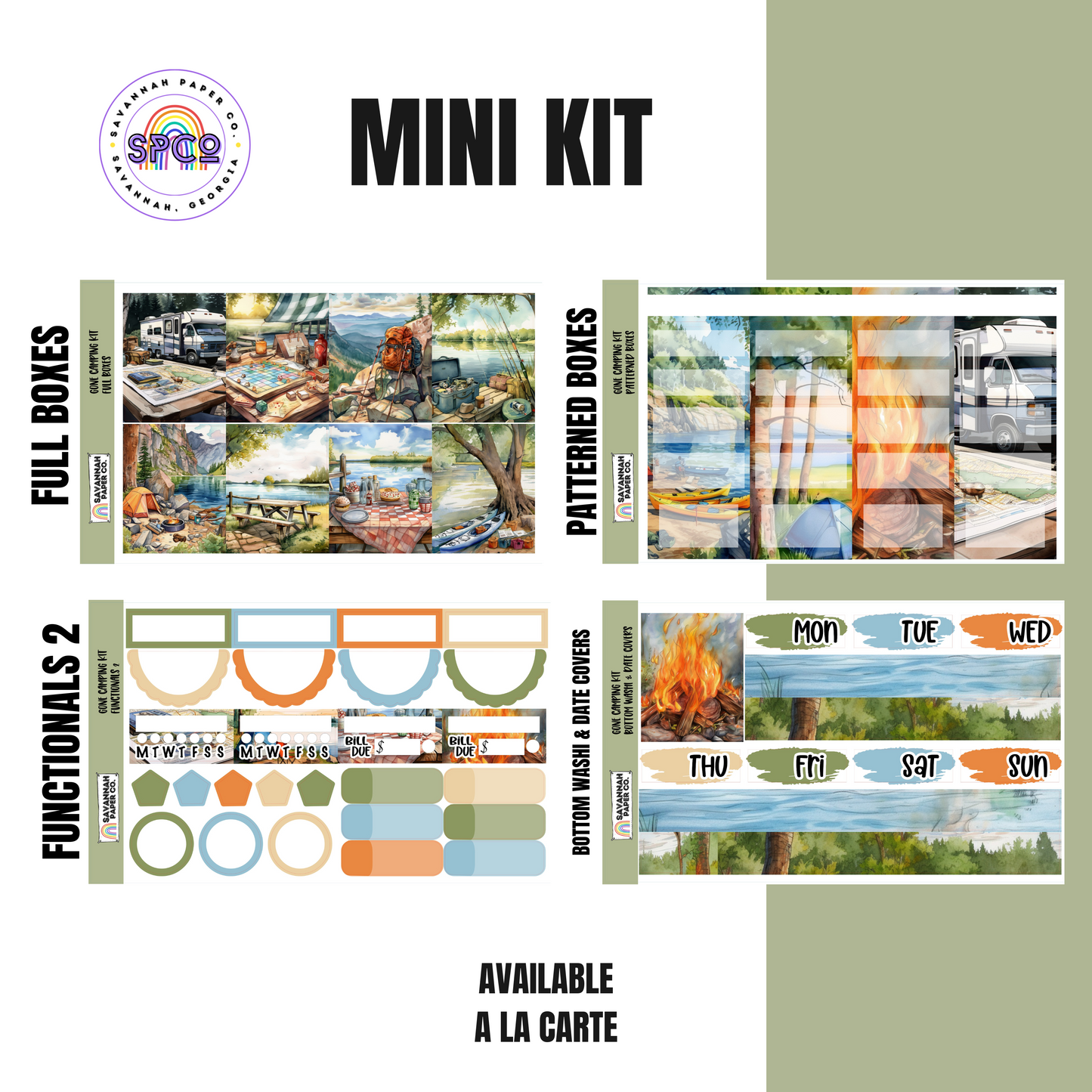 Gone Camping Kit | 8-Page Full | 4-page Mini | A La Carte