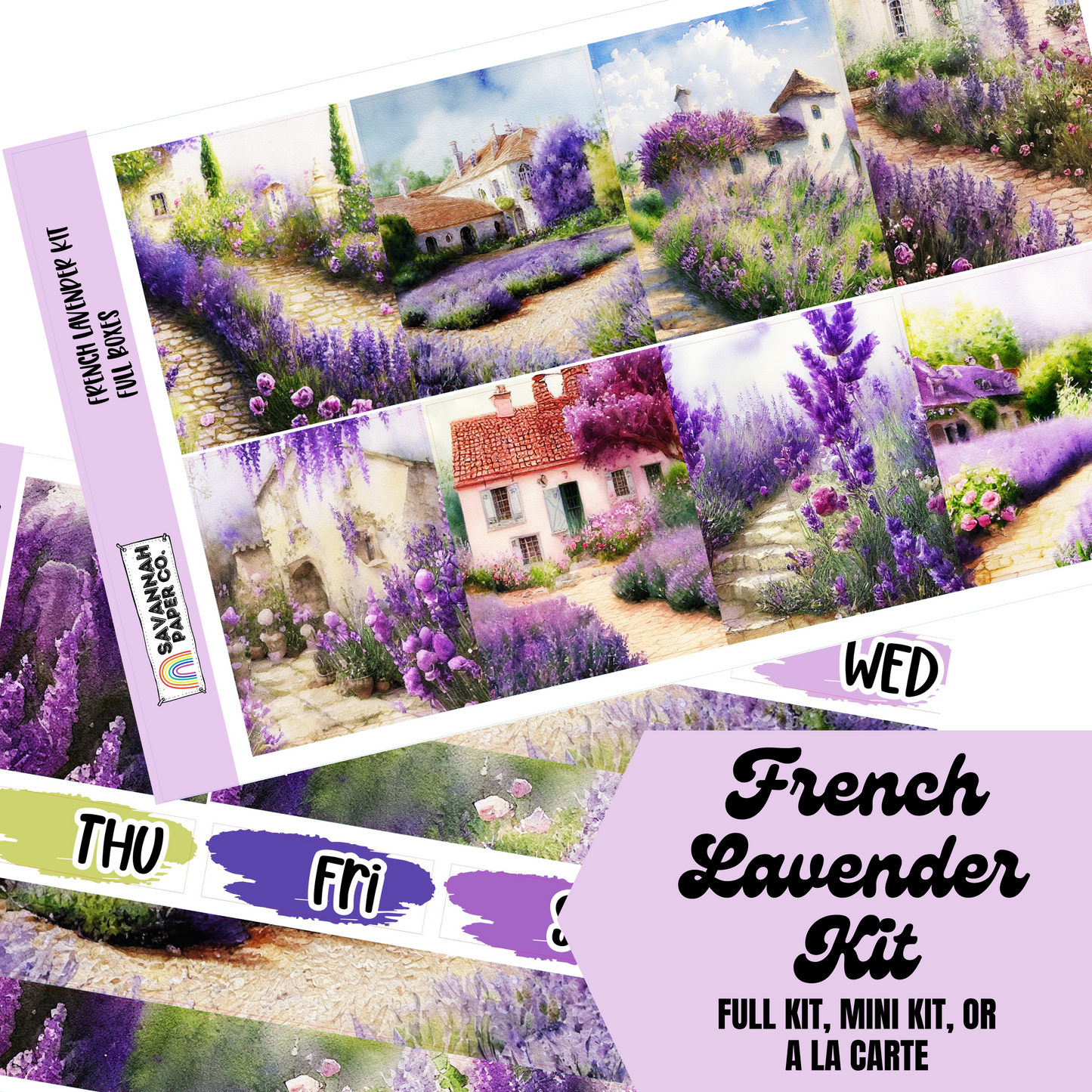 French Lavender Kit | 8-Page Full | 4-page Mini | A La Carte