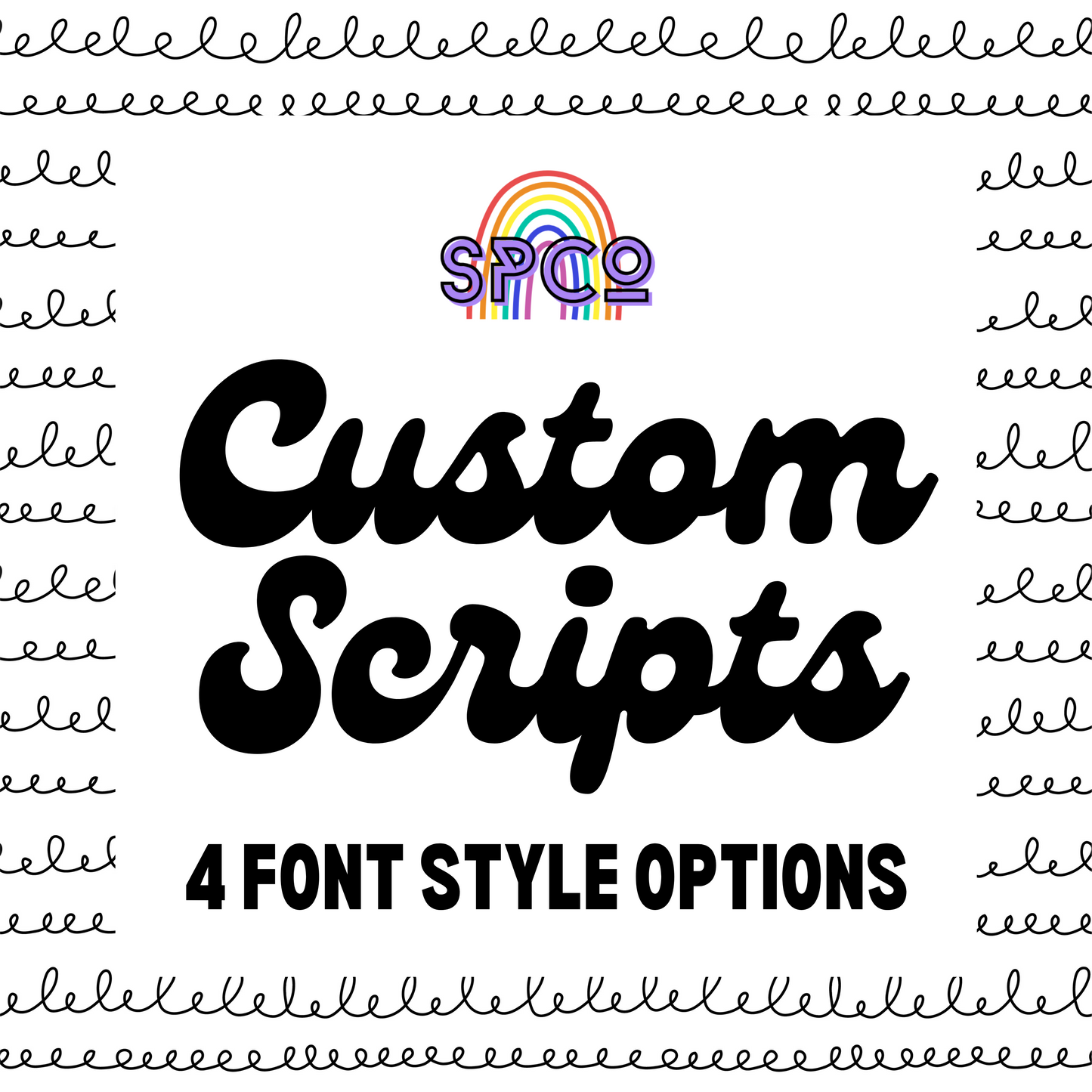 CUSTOM Script Stickers