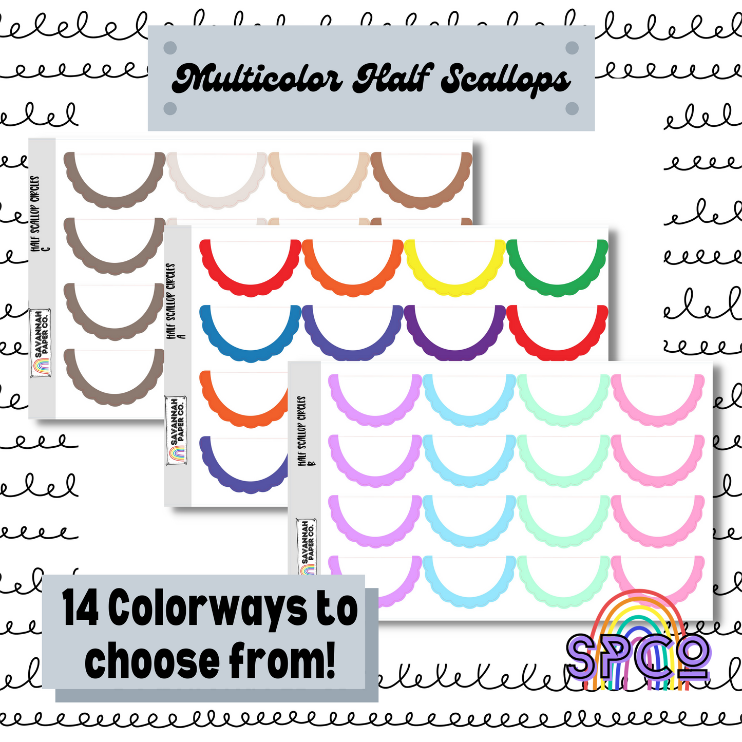 Multicolor Half Scallop Functionals