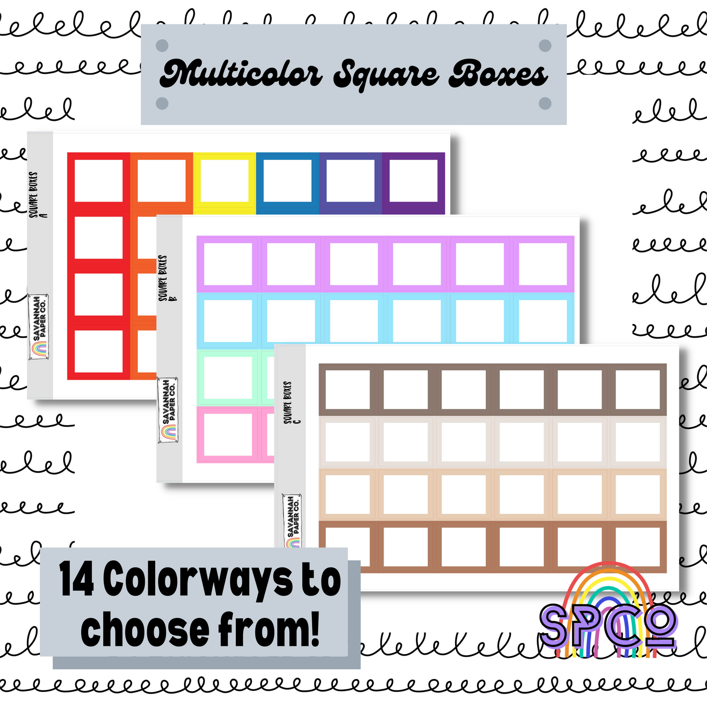Multicolor Square Box Functionals