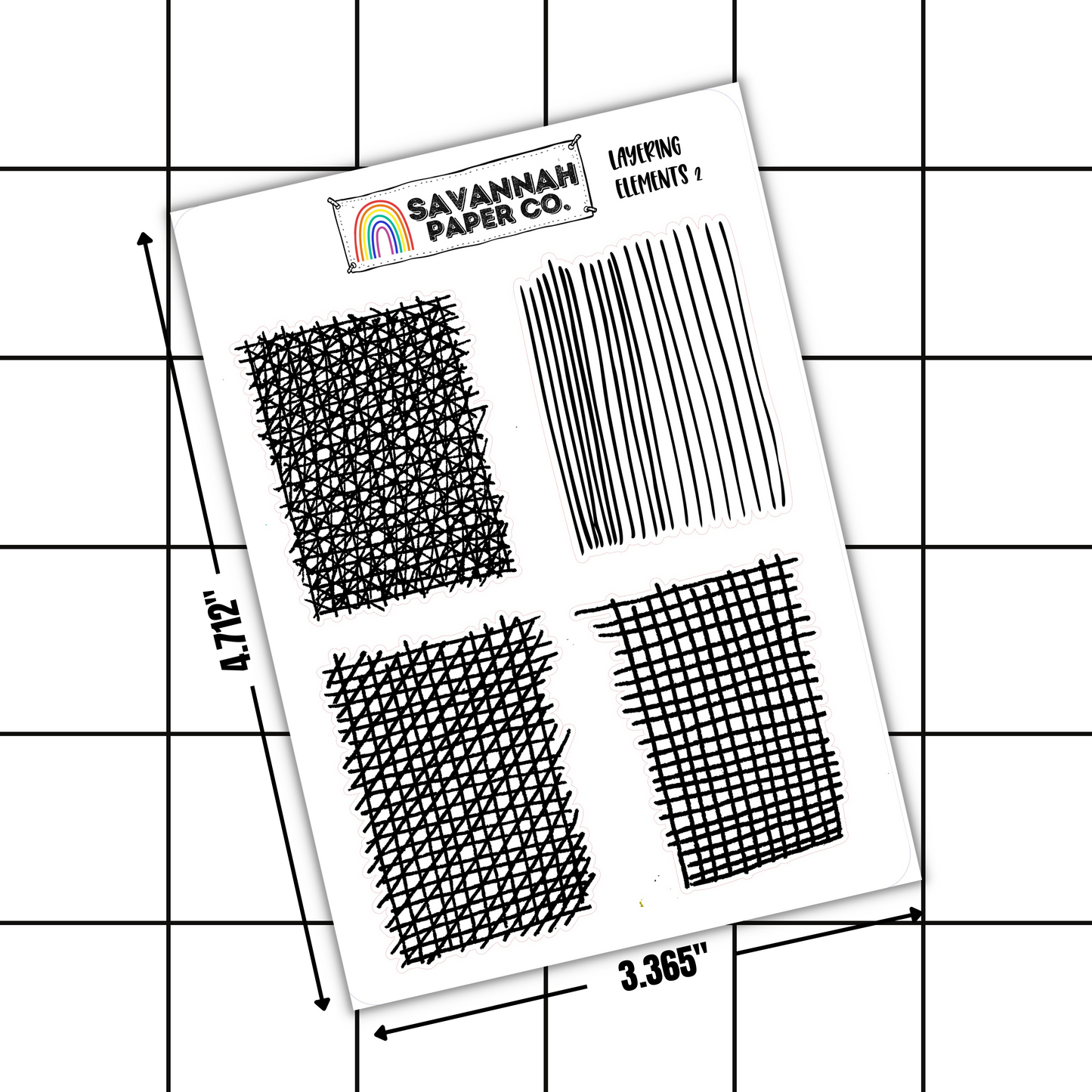 Elements 2 Clear Matte Stickers
