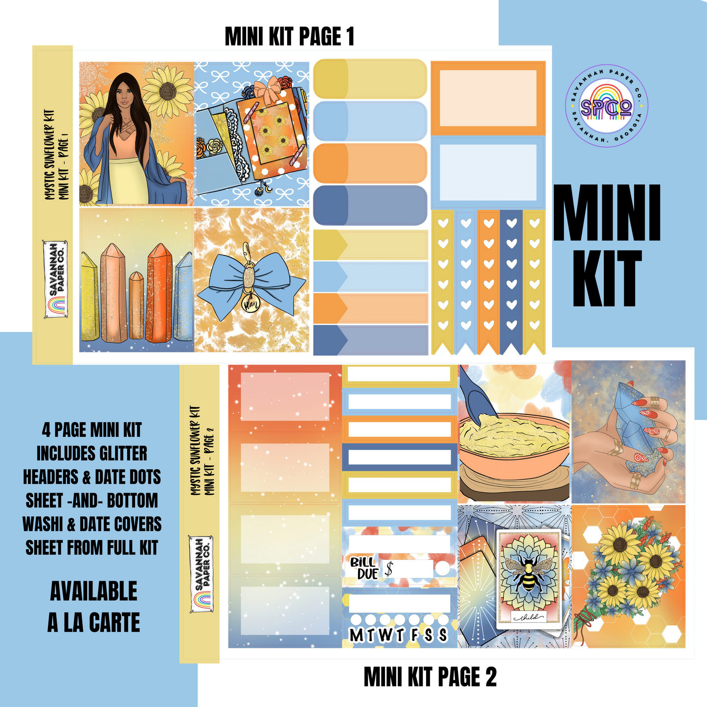 Mystic Sunflower Kit Collection | Standard Vertical | B6 | Add-ons