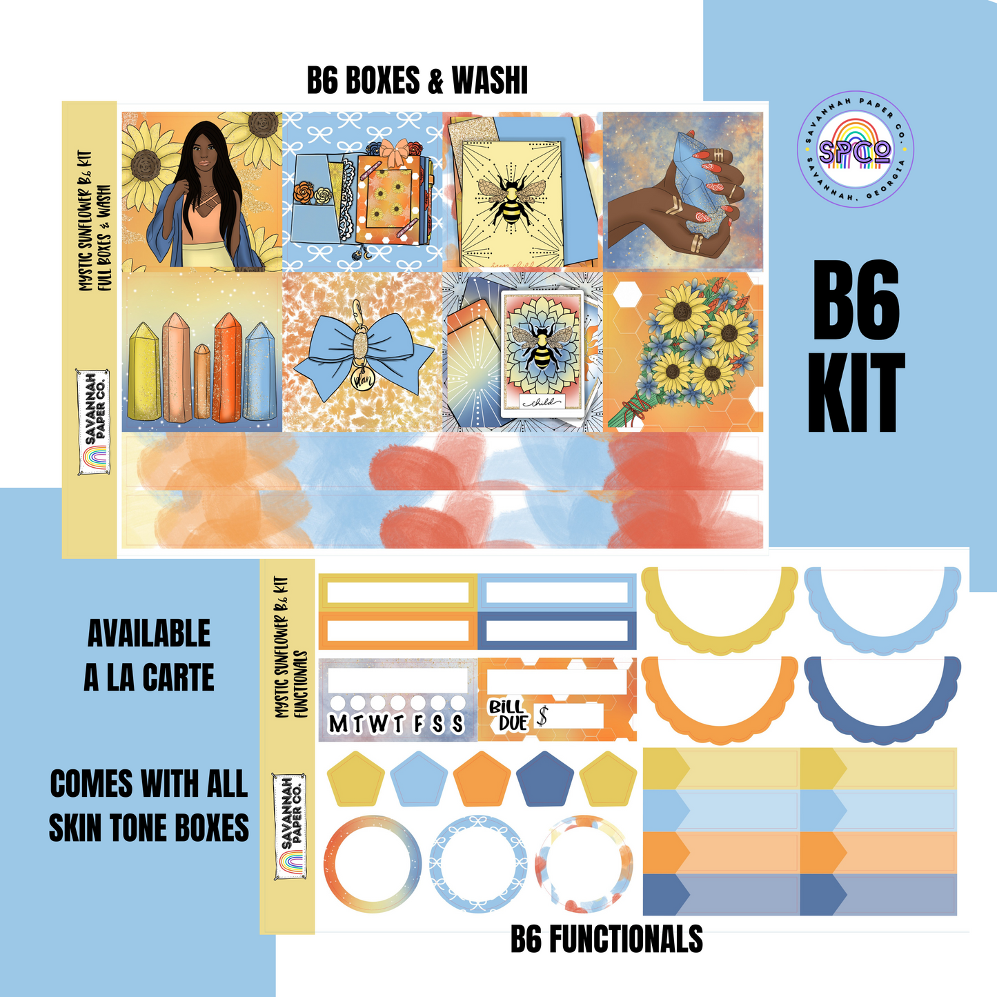 Mystic Sunflower Kit Collection | Standard Vertical | B6 | Add-ons