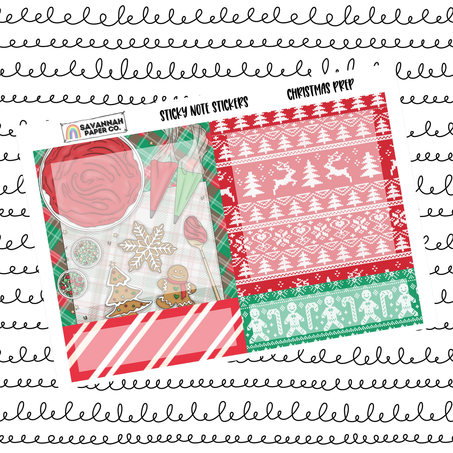Christmas Prep Sticky Notes Stickers