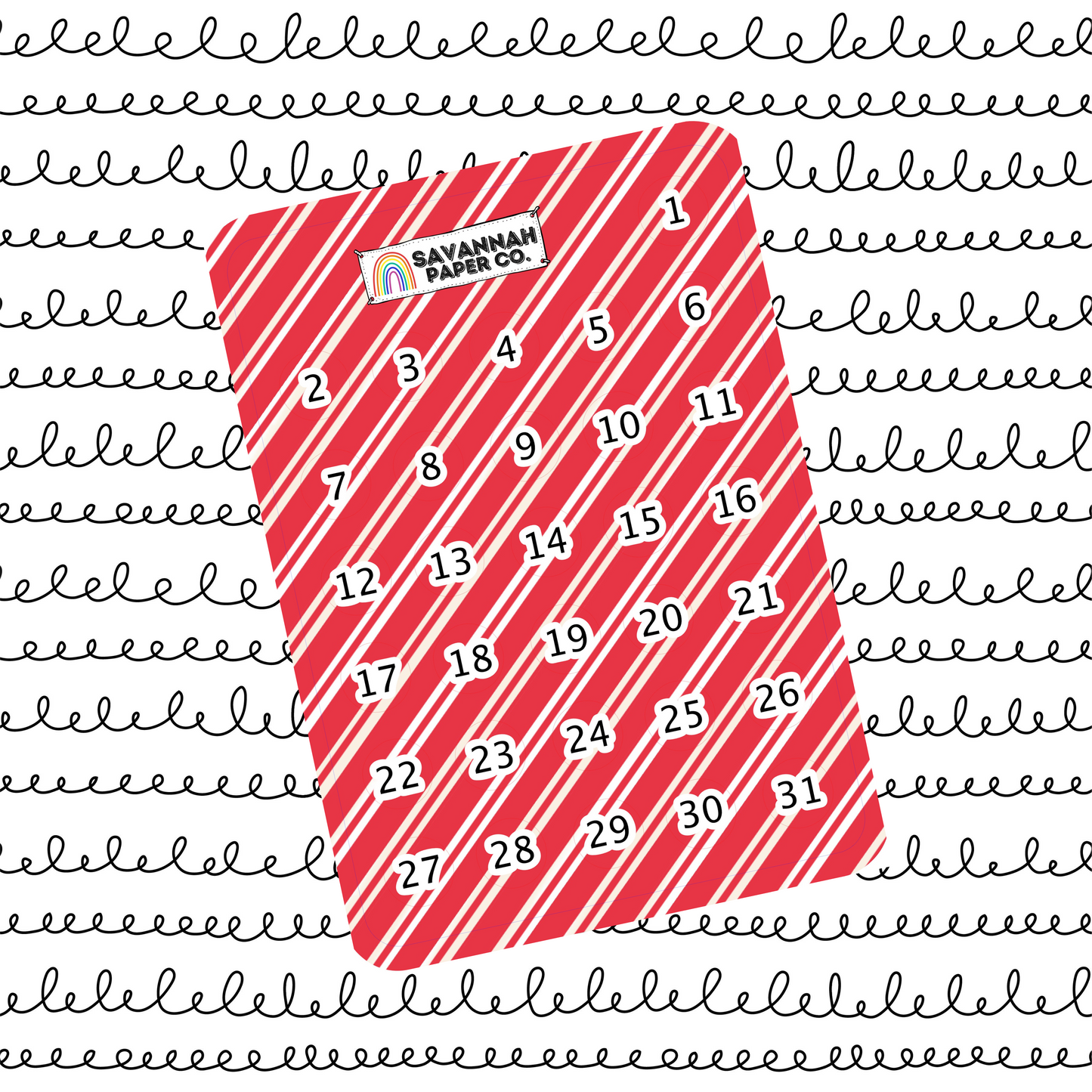 Christmas Prep Date Dots Stickers