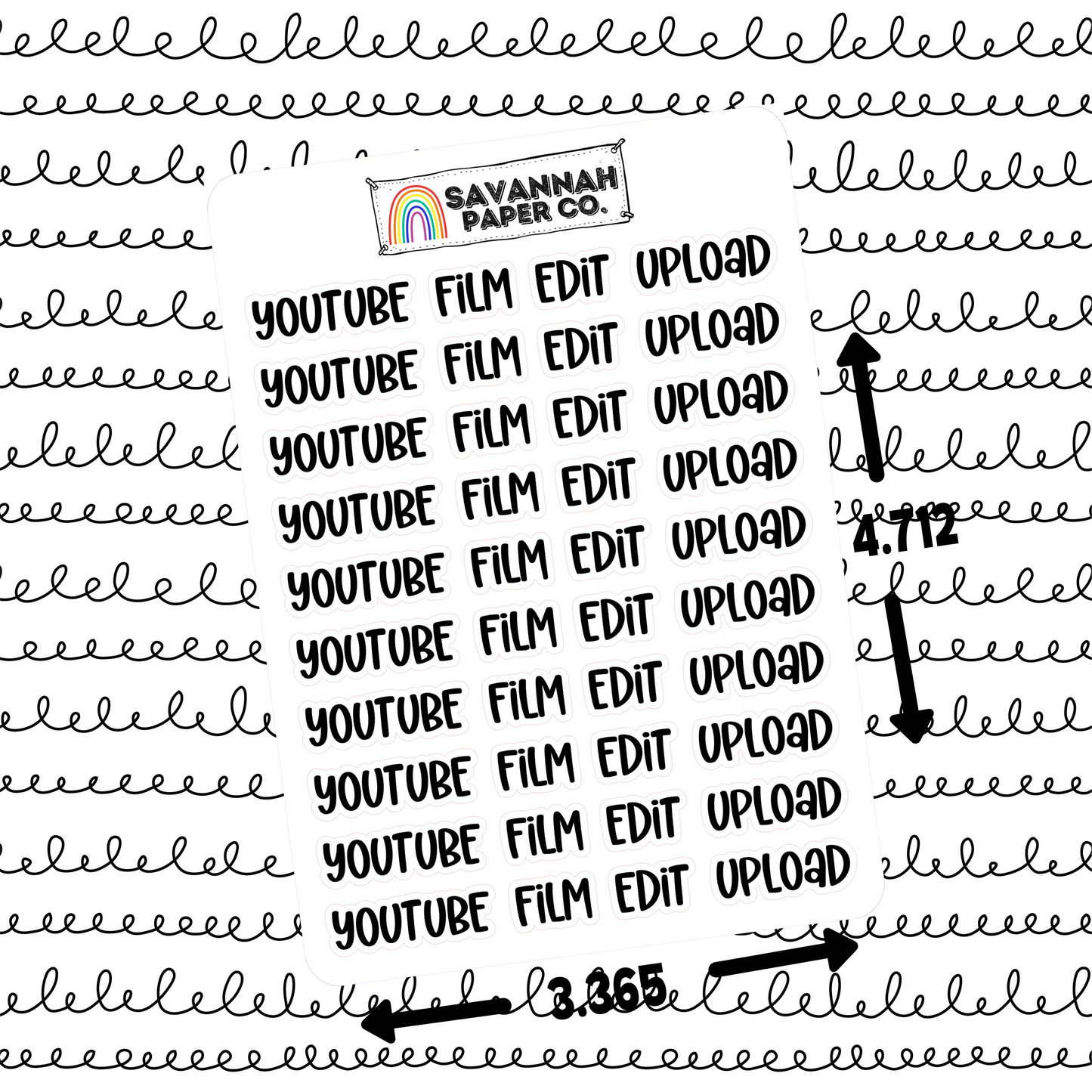 YouTube Variety Script Stickers