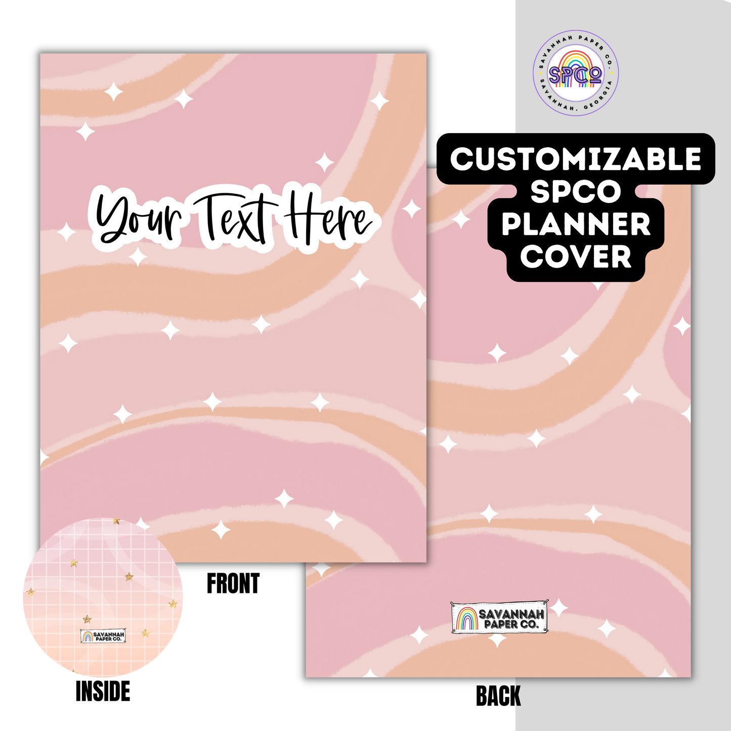 SPCO Stardust Customizable Planner Cover
