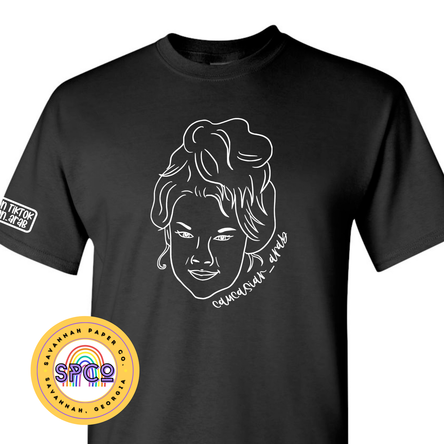 Caucasian Arab T-Shirt | Black