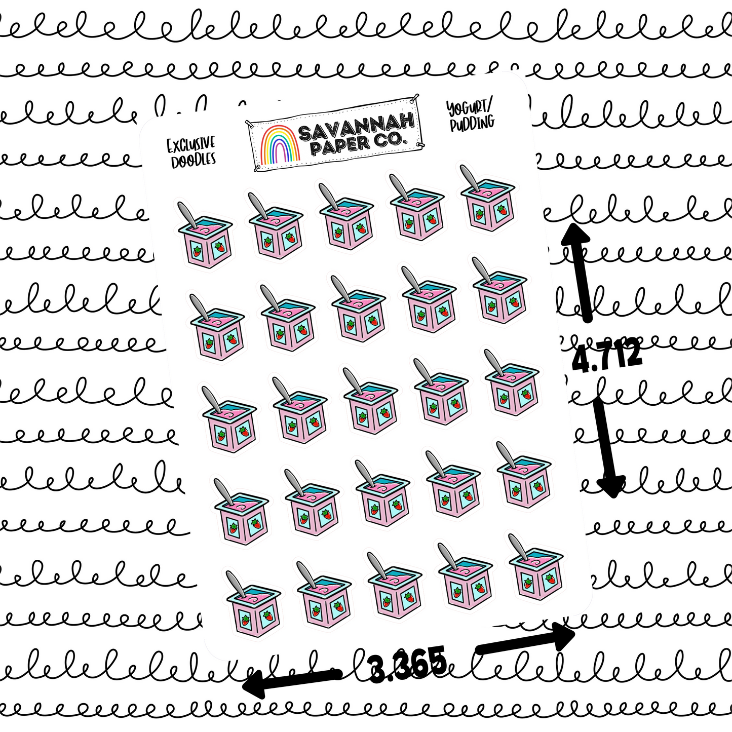 Yogurt Doodle Stickers