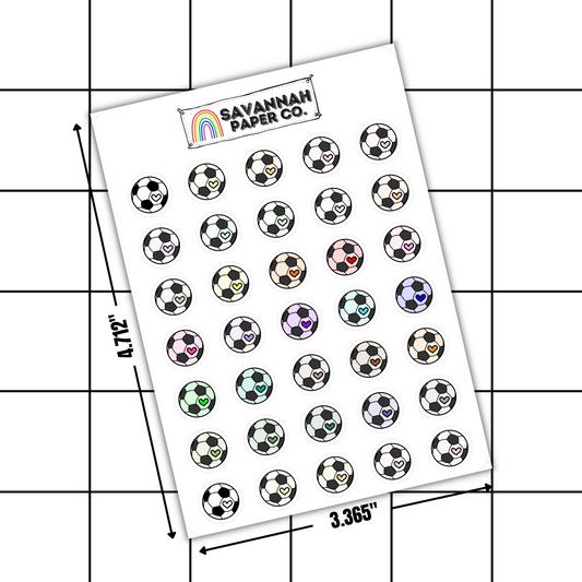Soccer Ball Doodle Stickers