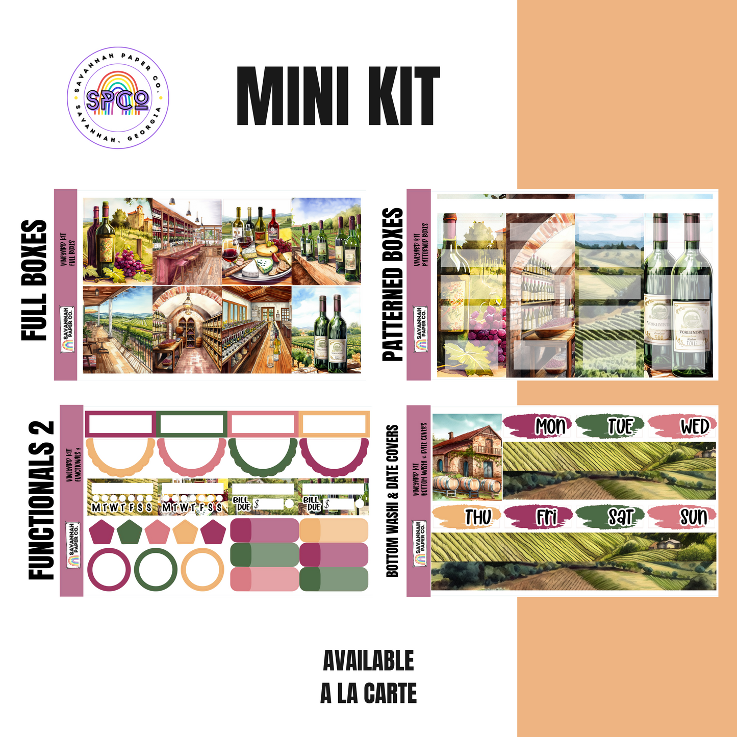 Vineyard Kit | 8-Page Full | 4-page Mini | A La Carte