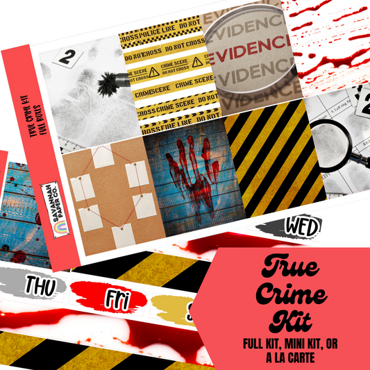 True Crime Kit | 8-Page Full | 4-page Mini | A La Carte