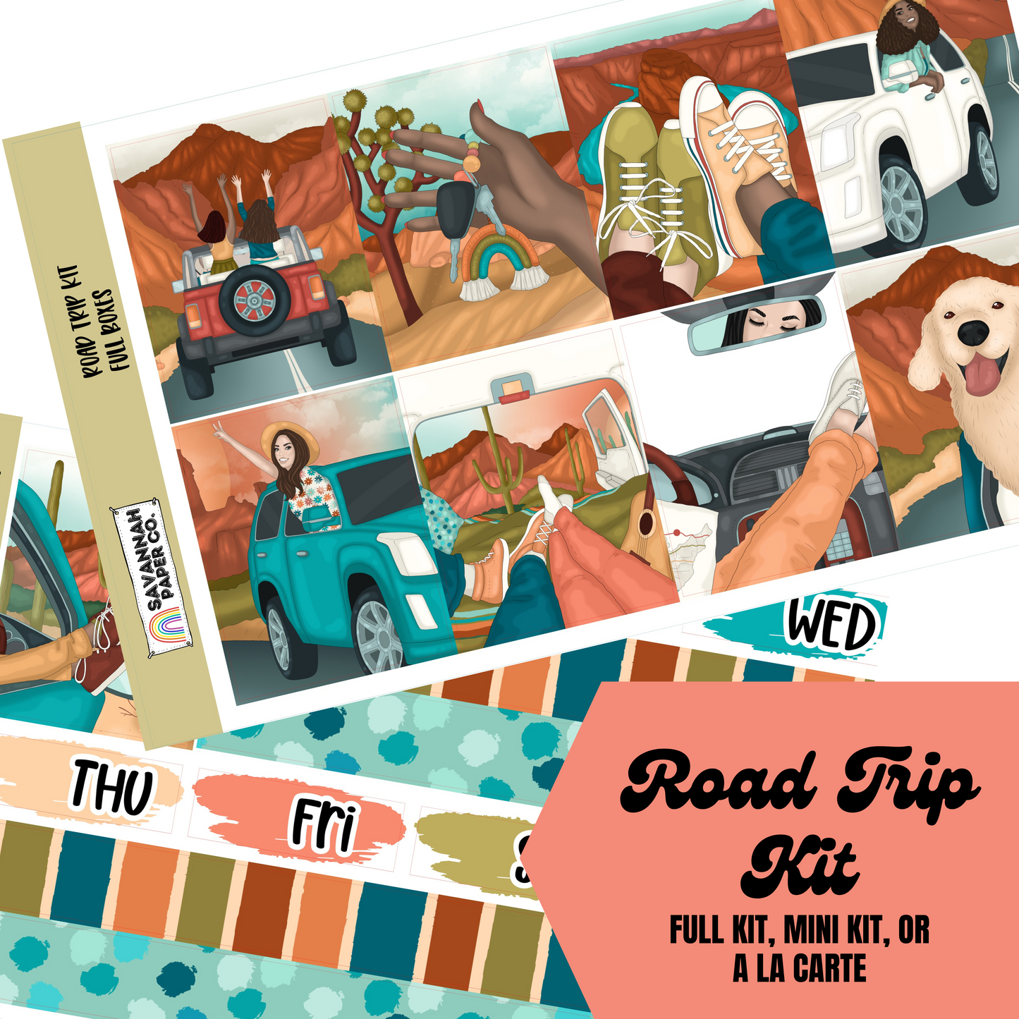 Road Trip Kit | 8-Page Full | 4-page Mini | A La Carte