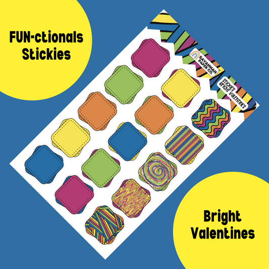 Bright Valentines Stickies (Stickers)