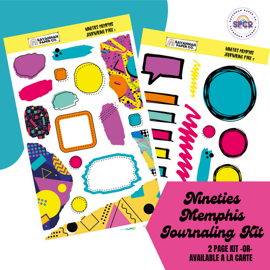 Nineties Memphis Journaling Kit