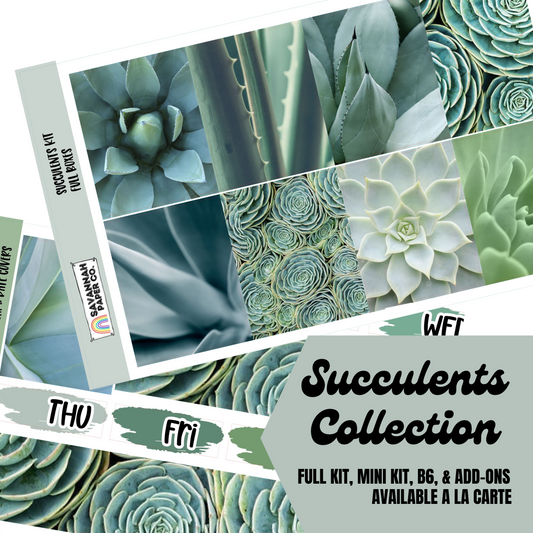 Succulents Kit Collection | Standard Vertical | B6 | Add-ons