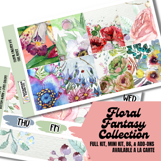 Floral Fantasy Kit Collection | Standard Vertical | B6 | Add-ons