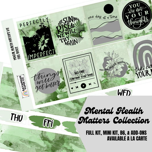 Mental Health Matters Kit Collection | Standard Vertical | B6 | Add-ons