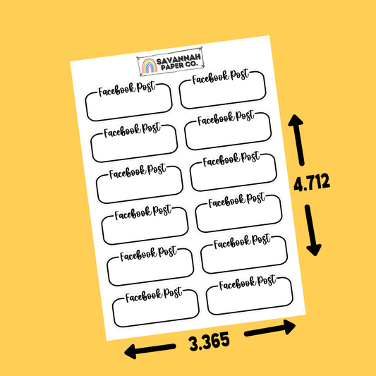 Facebook Box Script Stickers