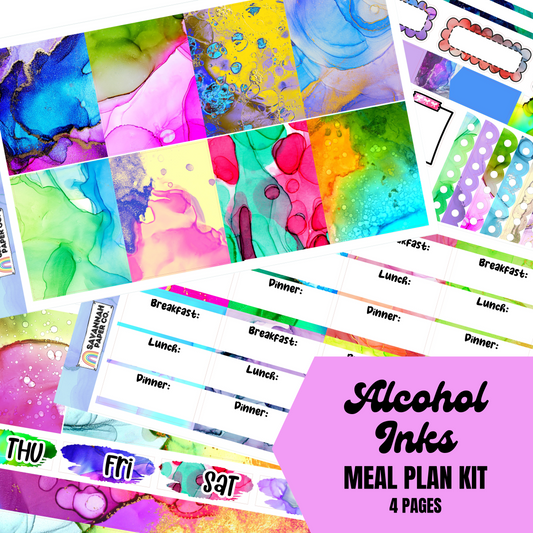 Alcohol Inks Meal Plan Kit