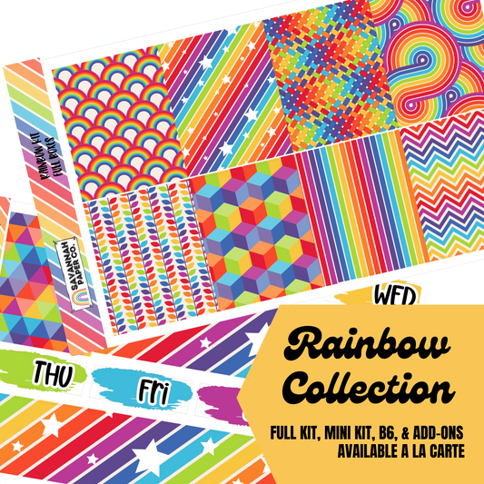 Rainbow Kit Collection | Standard Vertical | B6 | Add-ons